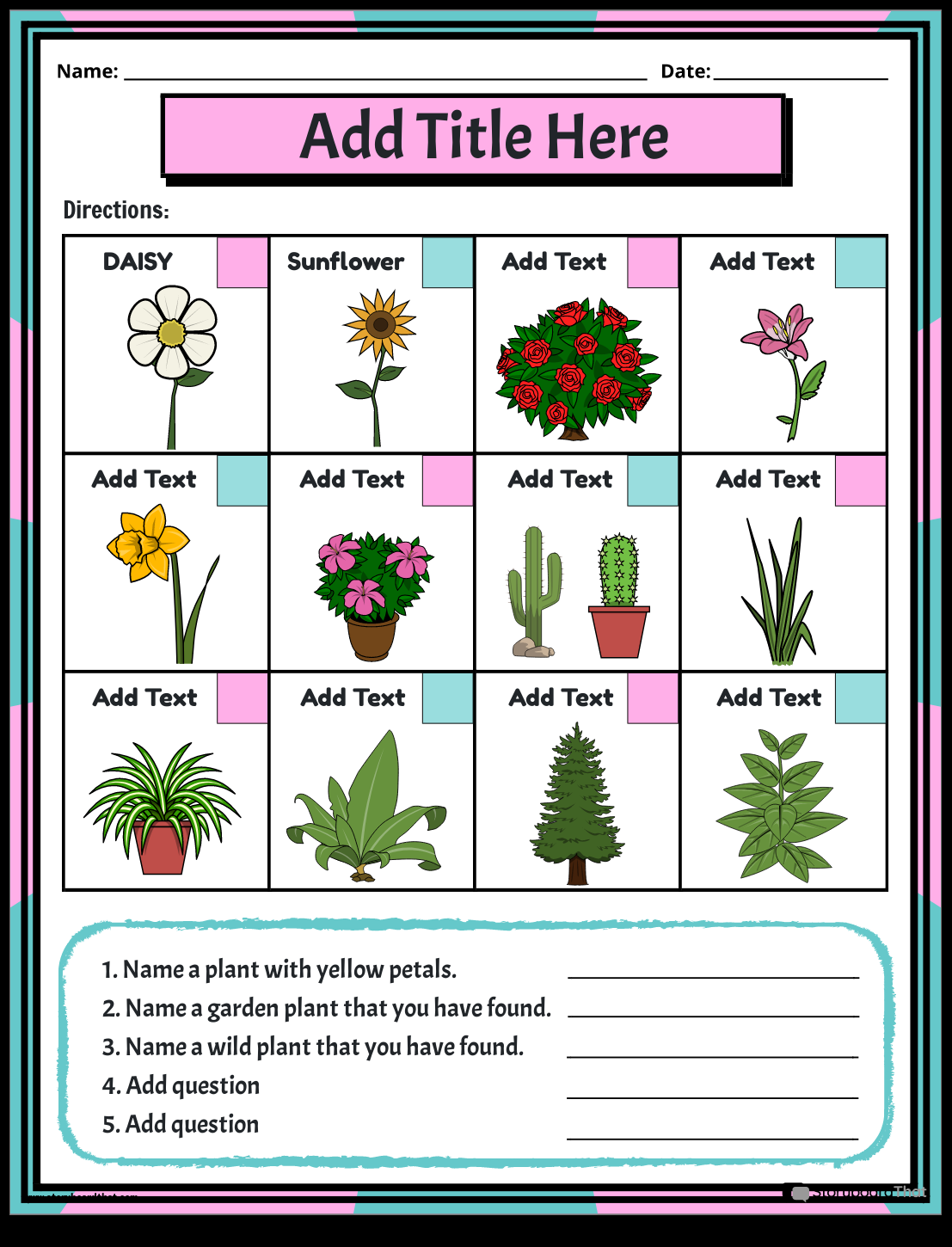 Plant Worksheets Free Customizable From Storyboard That Plant Worksheets Free Customizable From Storyboard That