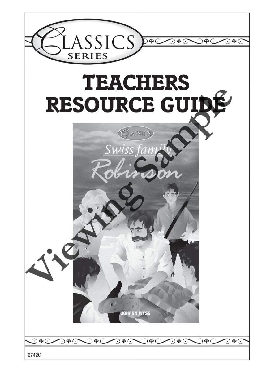 PR 6742UK Swiss Family Robinson Teacher Resource Book PR 6742UK Swiss Family Robinson Teacher Resource Book
