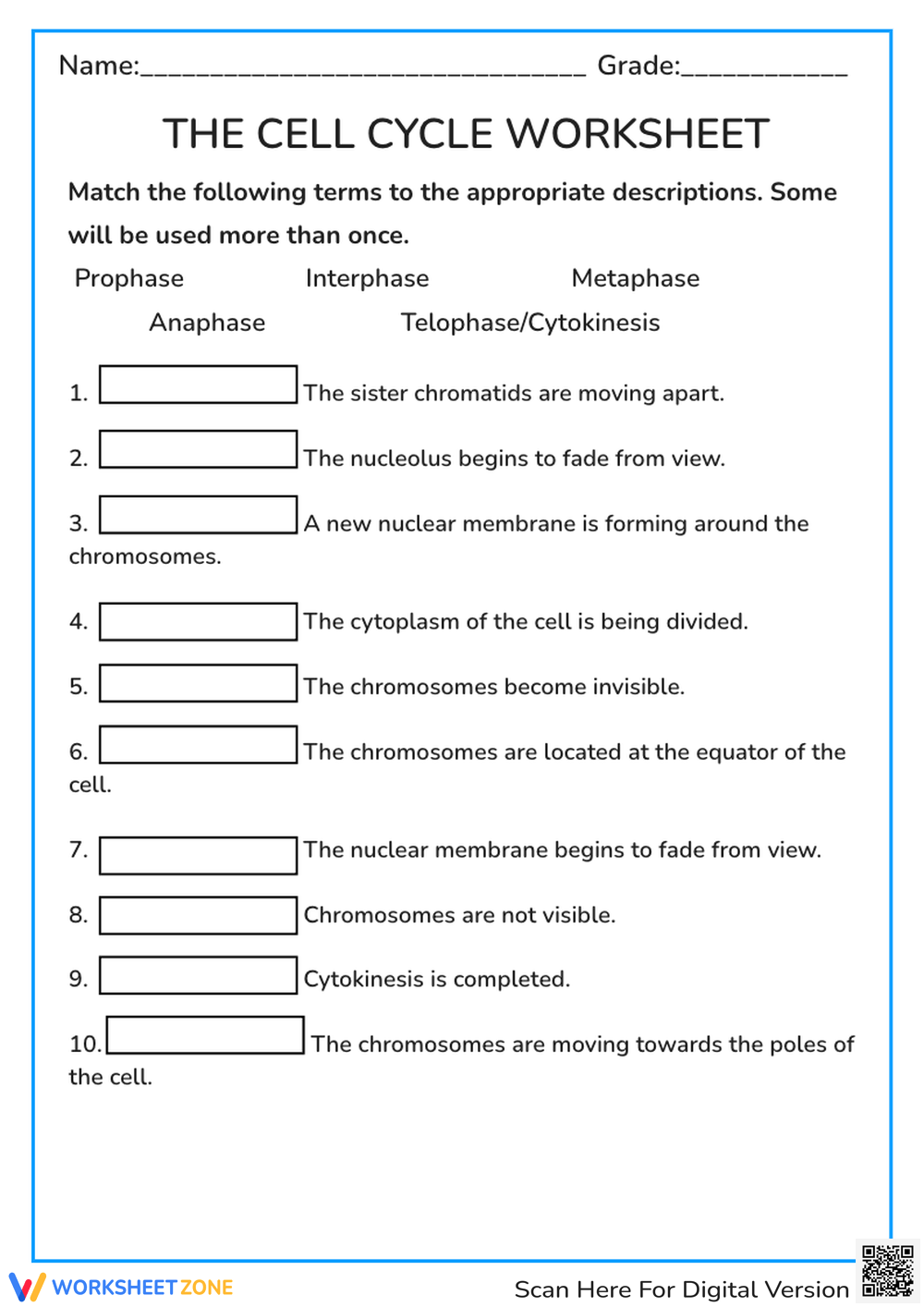 Printable 10th Grade Cell Organelles Worksheets Printable 10th Grade Cell Organelles Worksheets