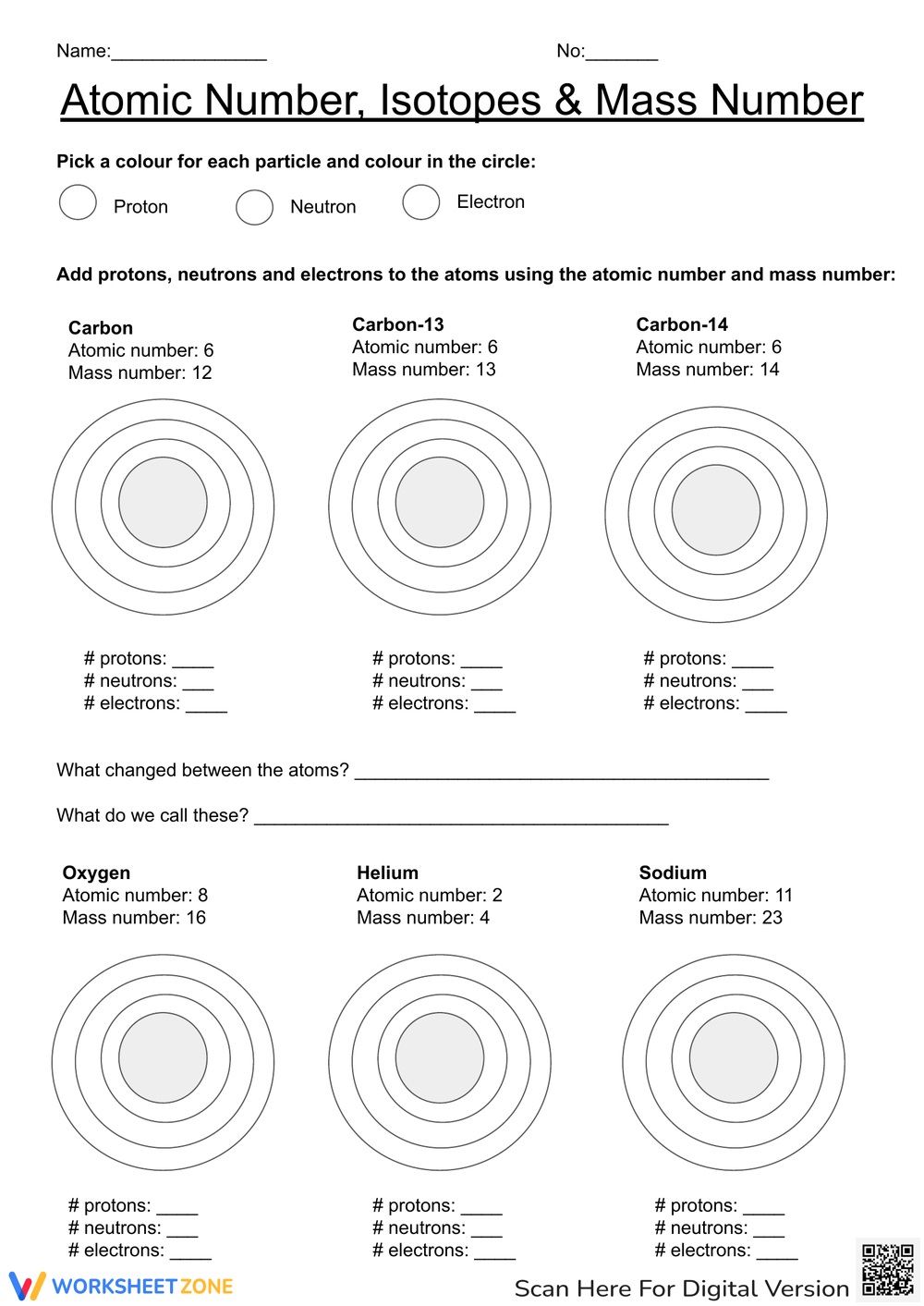 Protons Neutrons And Electrons Practice Worksheet Slides Chemistry Docsity