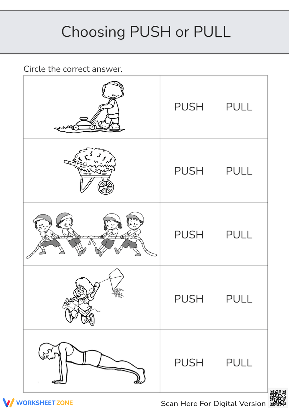 Printable 2nd Grade Forces Motion Machines Worksheets