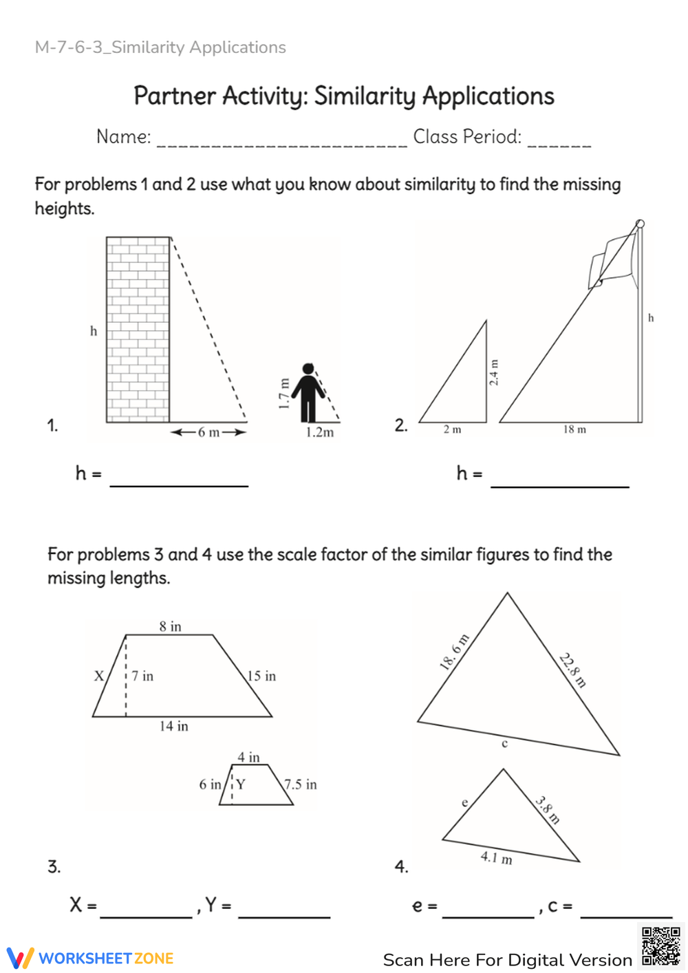 Printable 7th Grade Similar Figures Worksheets Printable 7th Grade Similar Figures Worksheets