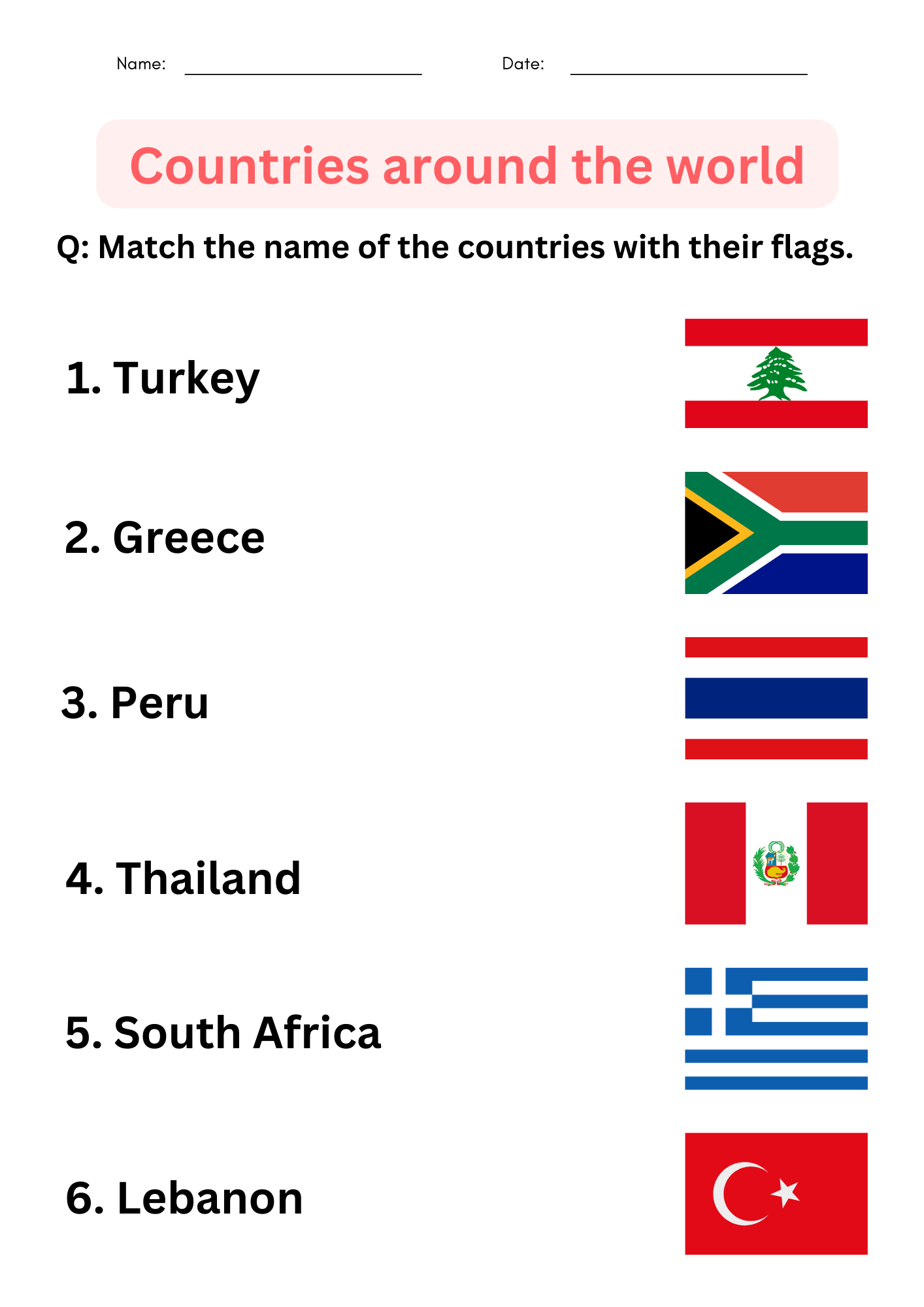 Printable Countries Around The World Social Studies Reading For Grade 1 2 3 Made By Teachers