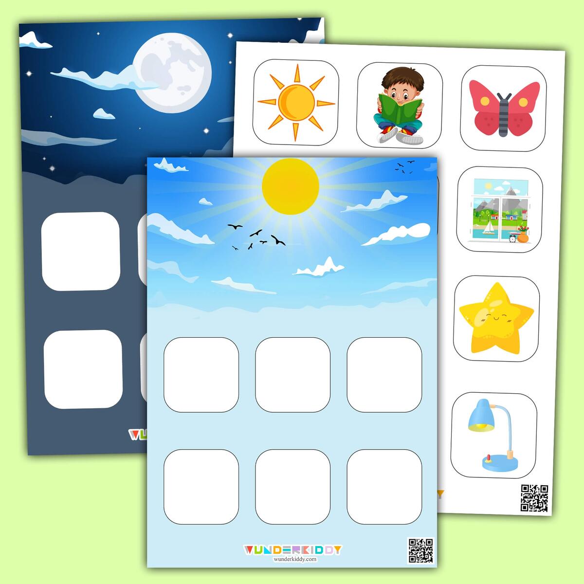 Printable Day And Night Sorting Activity For Toddlers Printable Day And Night Sorting Activity For Toddlers