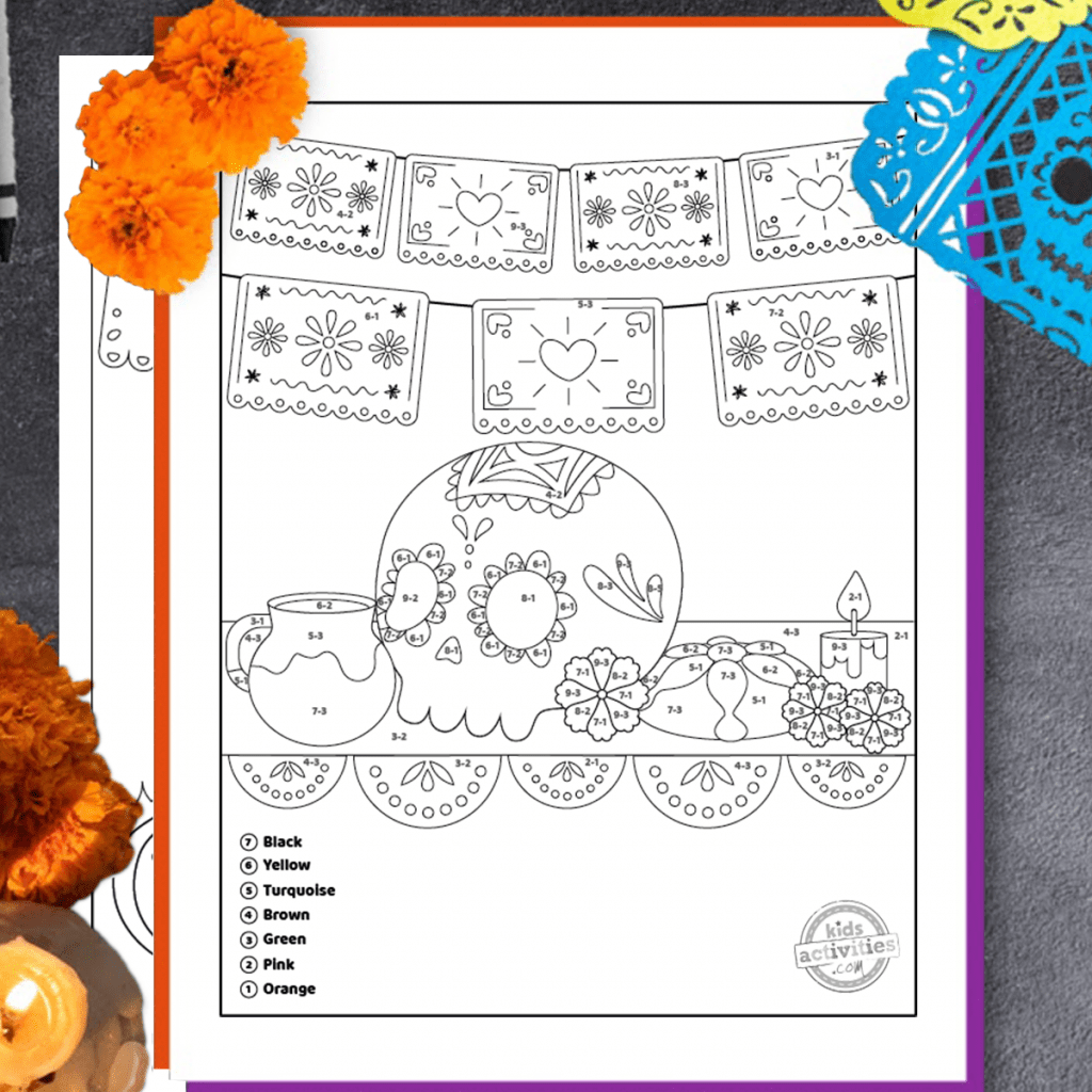 Printable Day Of The Dead Printable Party Favors Free Spanish Worksheets For Day Of The Dead Spanish Mama