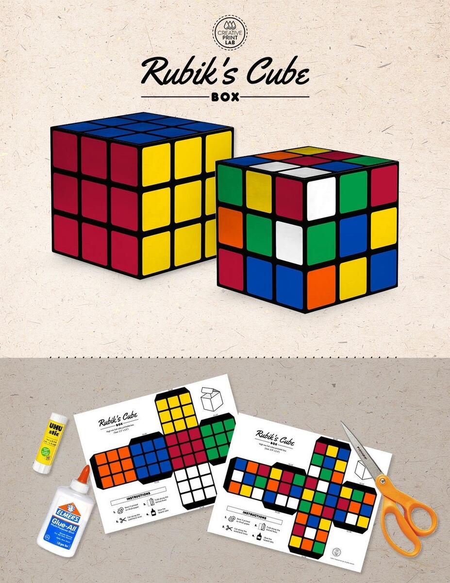 Printable Digital Rubik S Cube Fun And Colorful Gift Box Kids Crafts Instant Download Do It Yourself Favor Box DIY Paper Crafting Etsy Printable Digital Rubik S Cube Fun And Colorful Gift Box Kids Crafts Instant Download Do It Yourself Favor Box DIY Paper Crafting Etsy