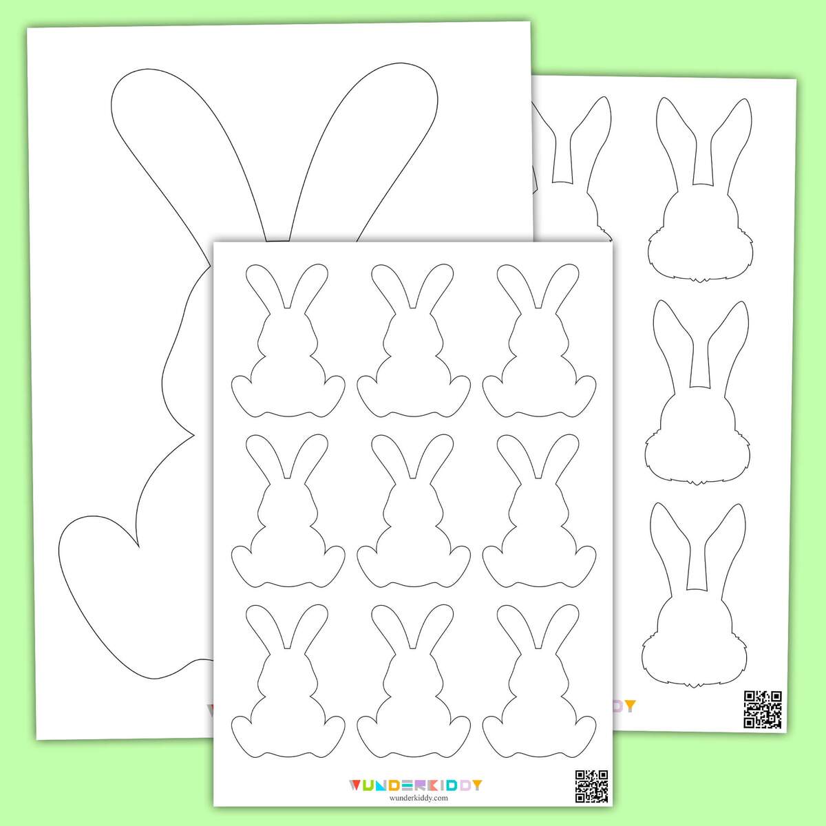 Printable Easter Bunny Cut Out Paper Craft Template For Kids Printable Easter Bunny Cut Out Paper Craft Template For Kids