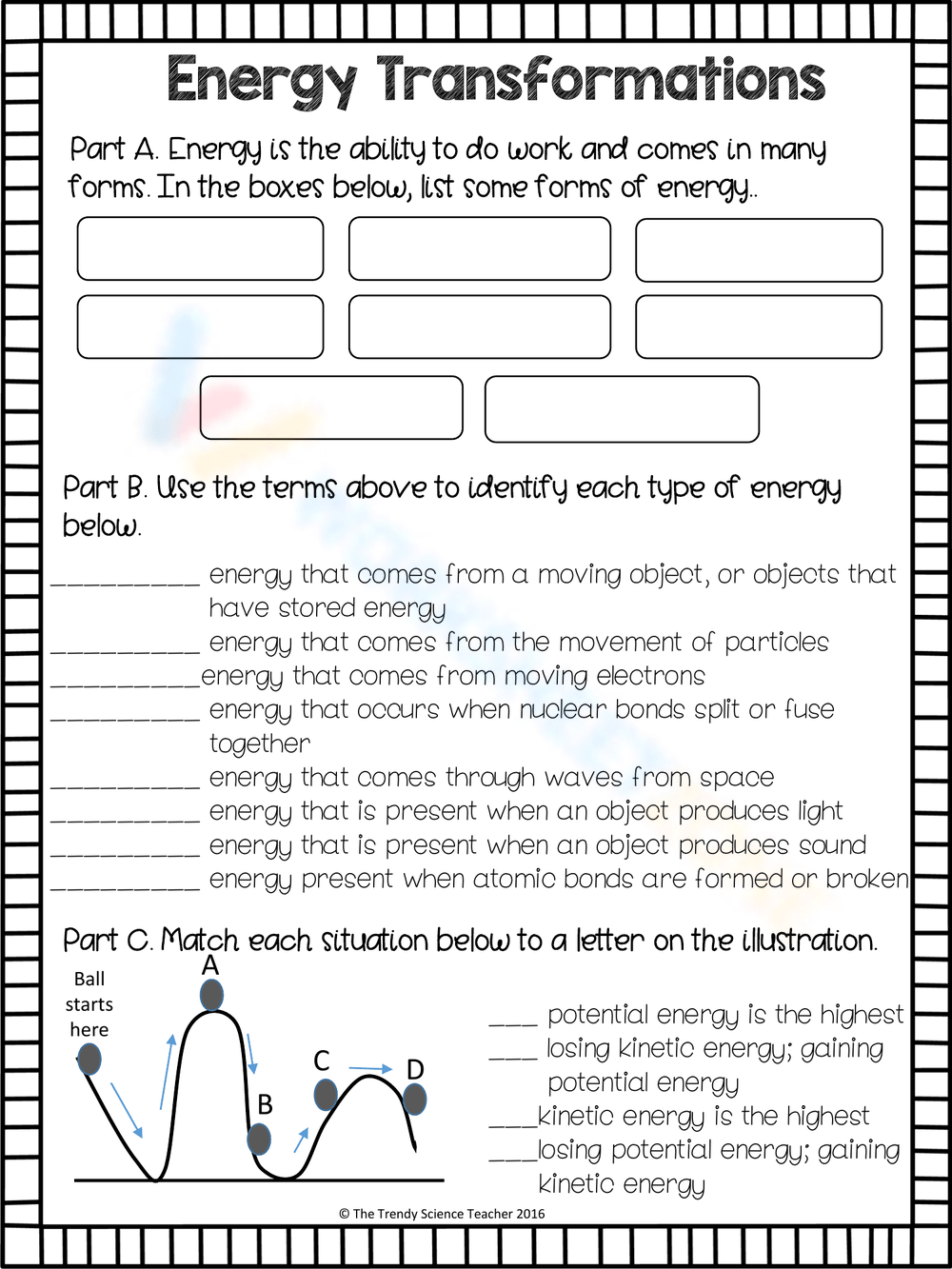 Printable Forms Of Energy Worksheets Download Printable Forms Of Energy Worksheets Download