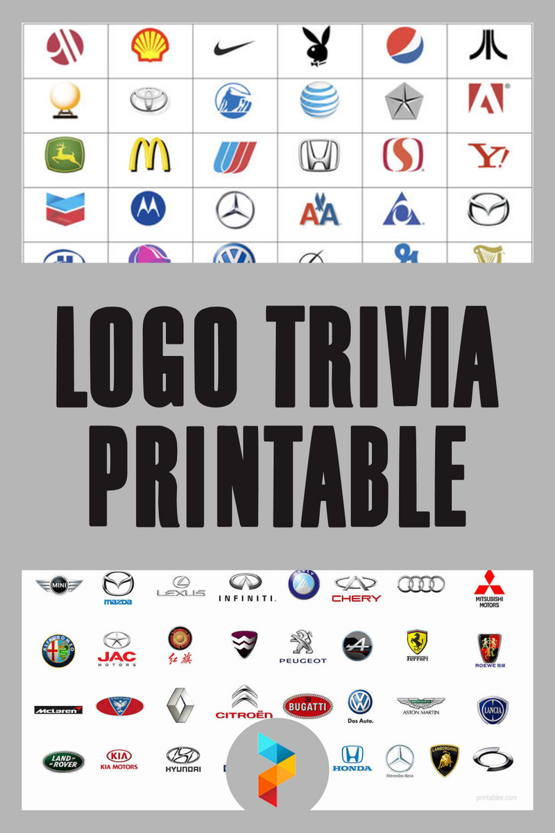 Logo Trivia 10 Free PDF Printables Printablee