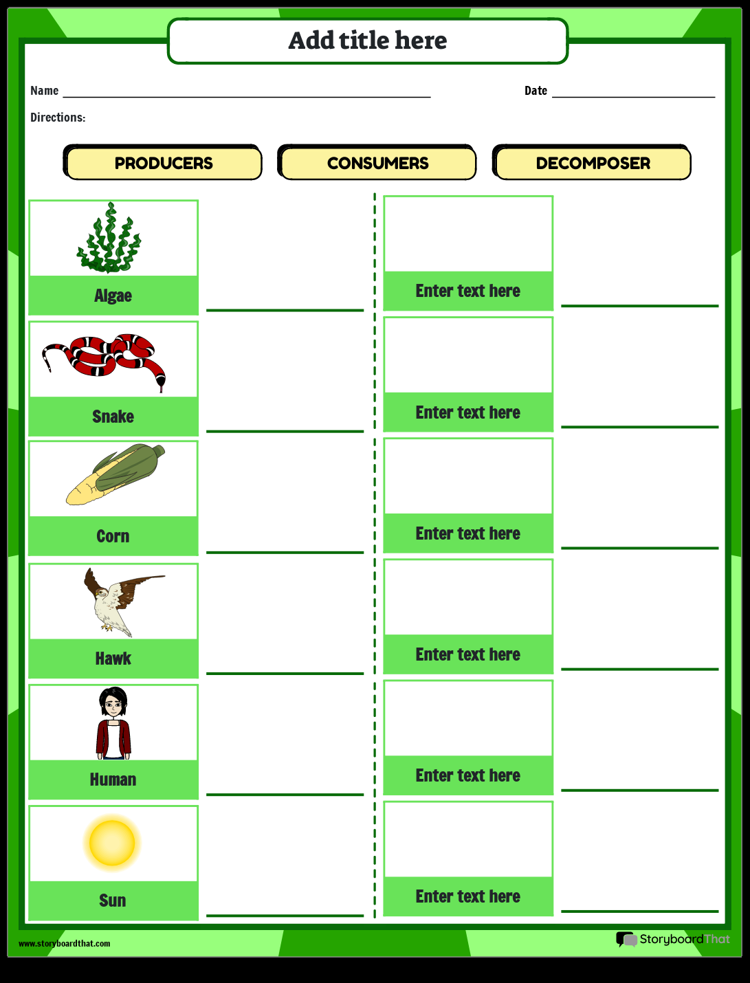 Producers Consumers Worksheets Free Ecology Activities Producers Consumers Worksheets Free Ecology Activities