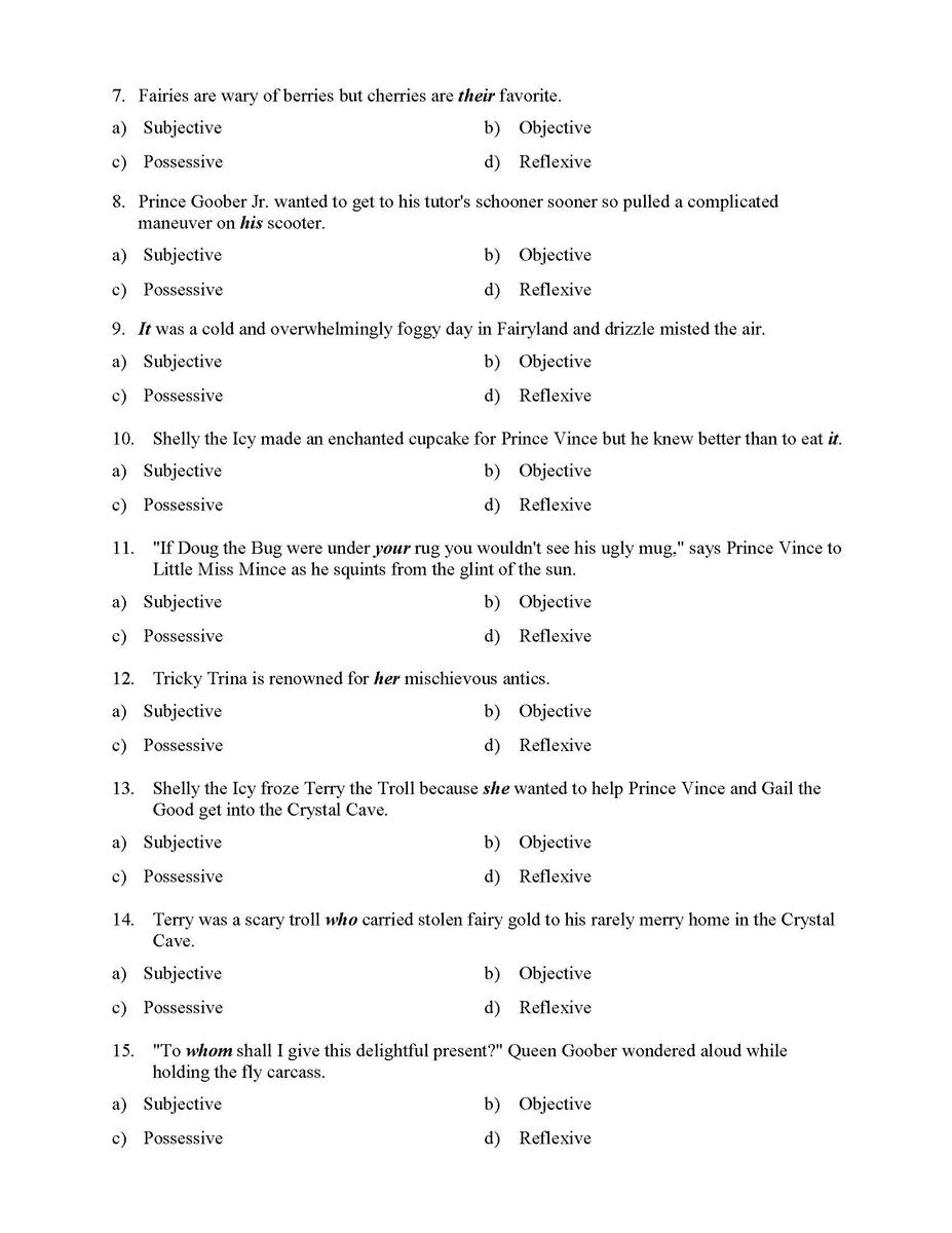 Grammar Review Practice Worksheet On Demonstrative And Interrogative Pronouns Made By Teachers
