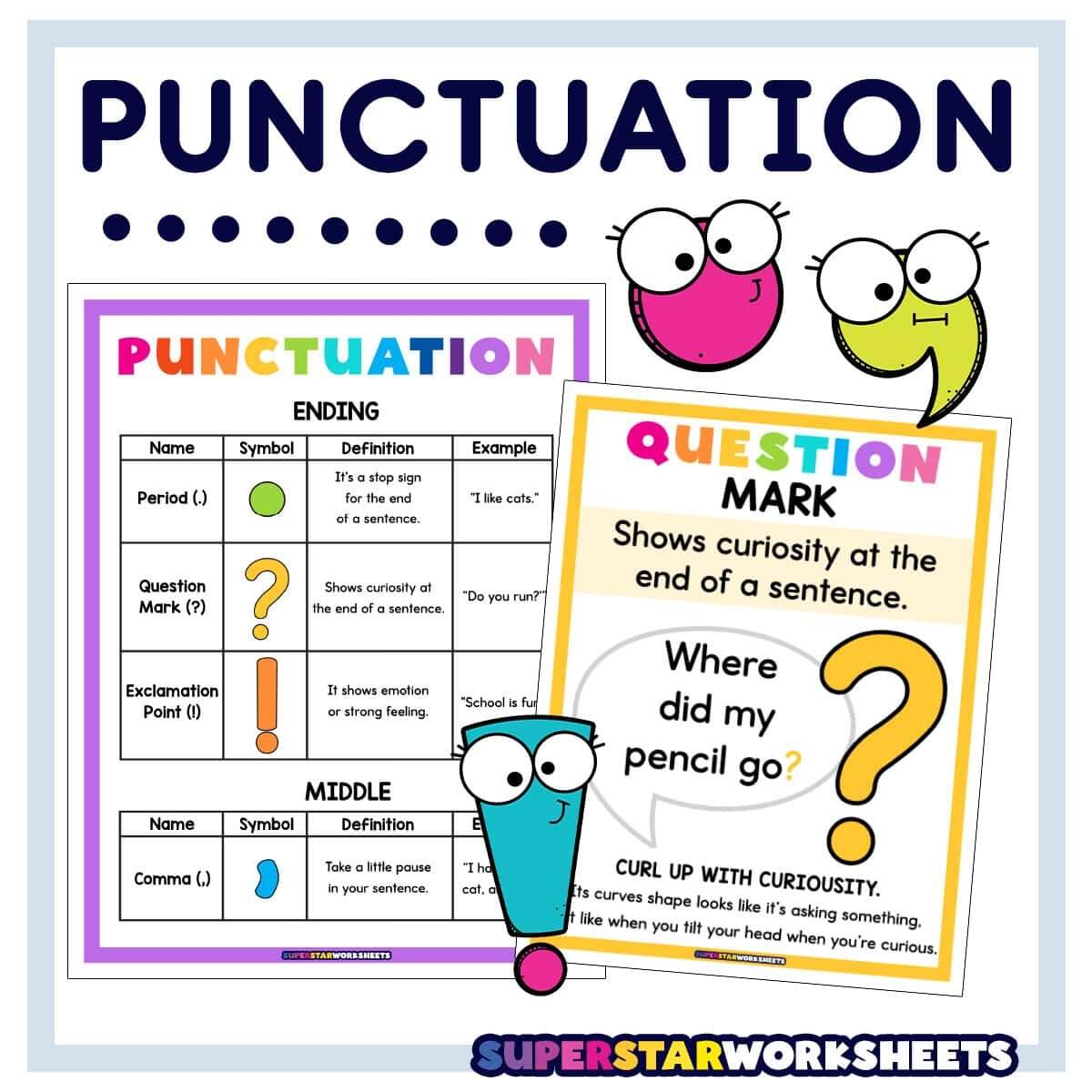 Fun Activities For Punctuation Practice Lucky Little Learners