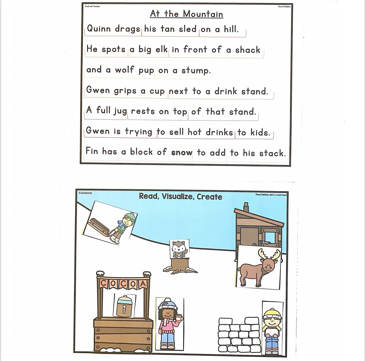 Read And Visualize A Fun Literacy Activity Sarah S Teaching Snippets Read And Visualize A Fun Literacy Activity Sarah S Teaching Snippets