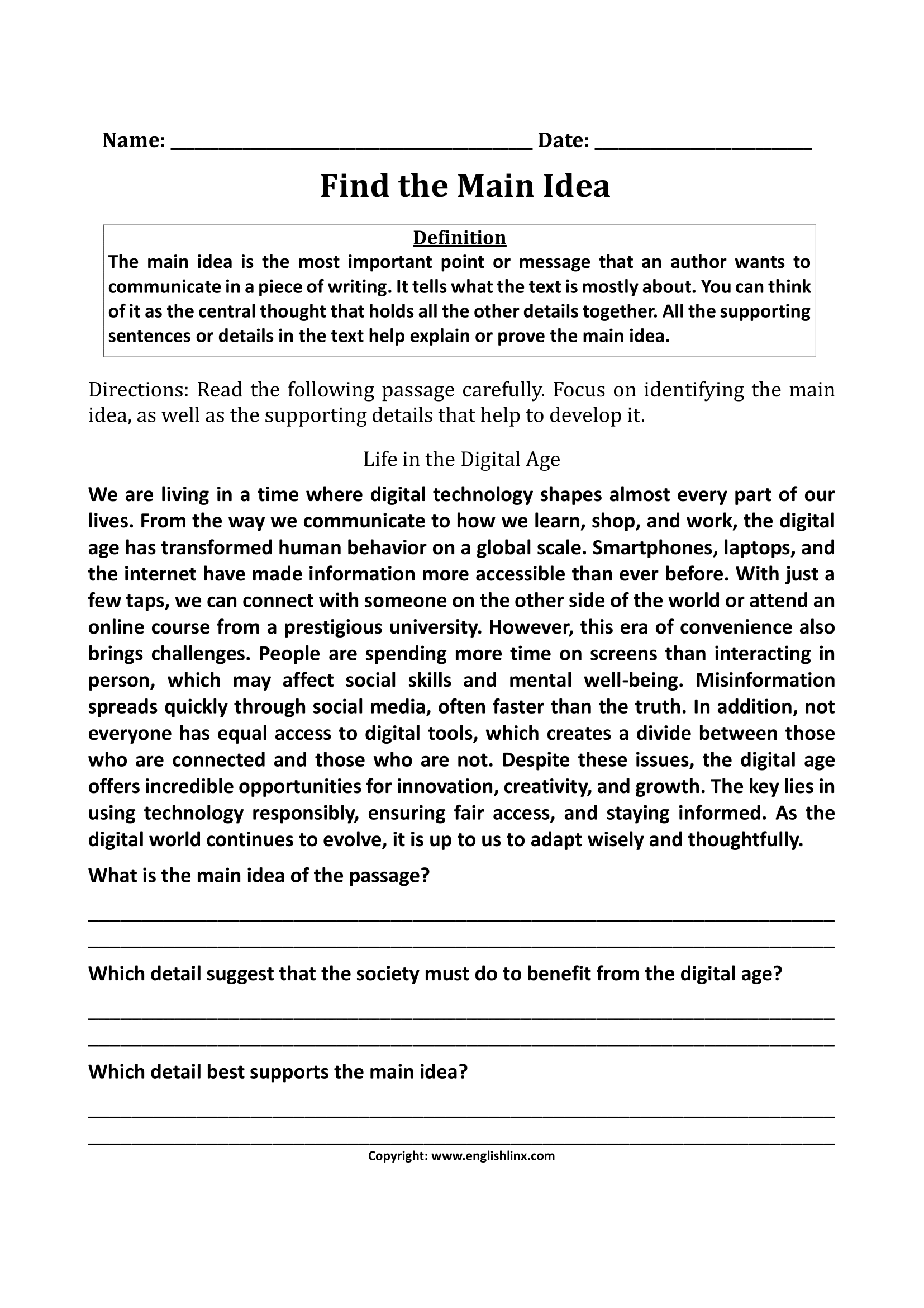Reading Comprehension Worksheets Free Printable Practice For All Grades Reading Comprehension Worksheets Free Printable Practice For All Grades
