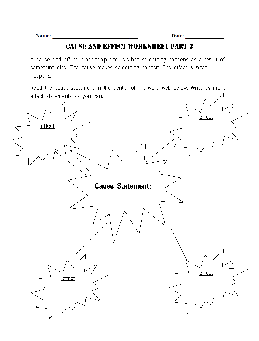 Reading Worksheets Cause And Effect Worksheets Reading Worksheets Cause And Effect Worksheets