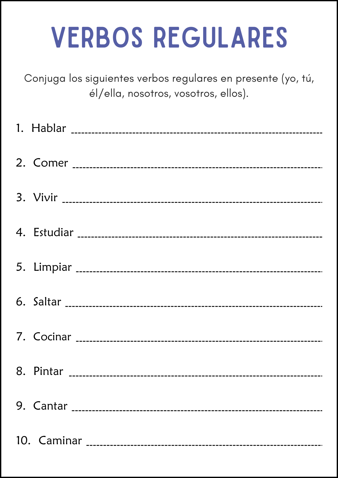 Regular And Irregular Verbs Grammar Worksheets In Spanish Made By Teachers Regular And Irregular Verbs Grammar Worksheets In Spanish Made By Teachers