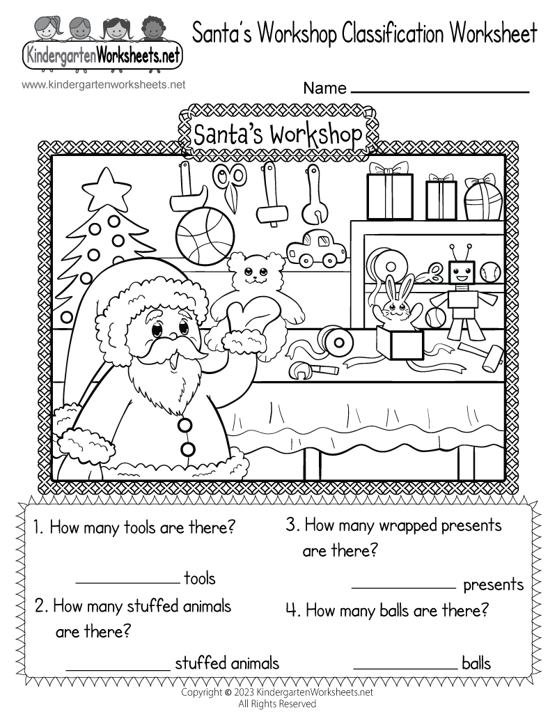 Santa S Workshop Classification Worksheet Free Printable Digital PDF Christmas Reading Comprehension Worksheet Games4esl