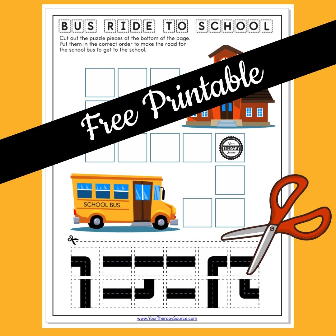 School Bus Worksheet Free Printable Your Therapy Source
