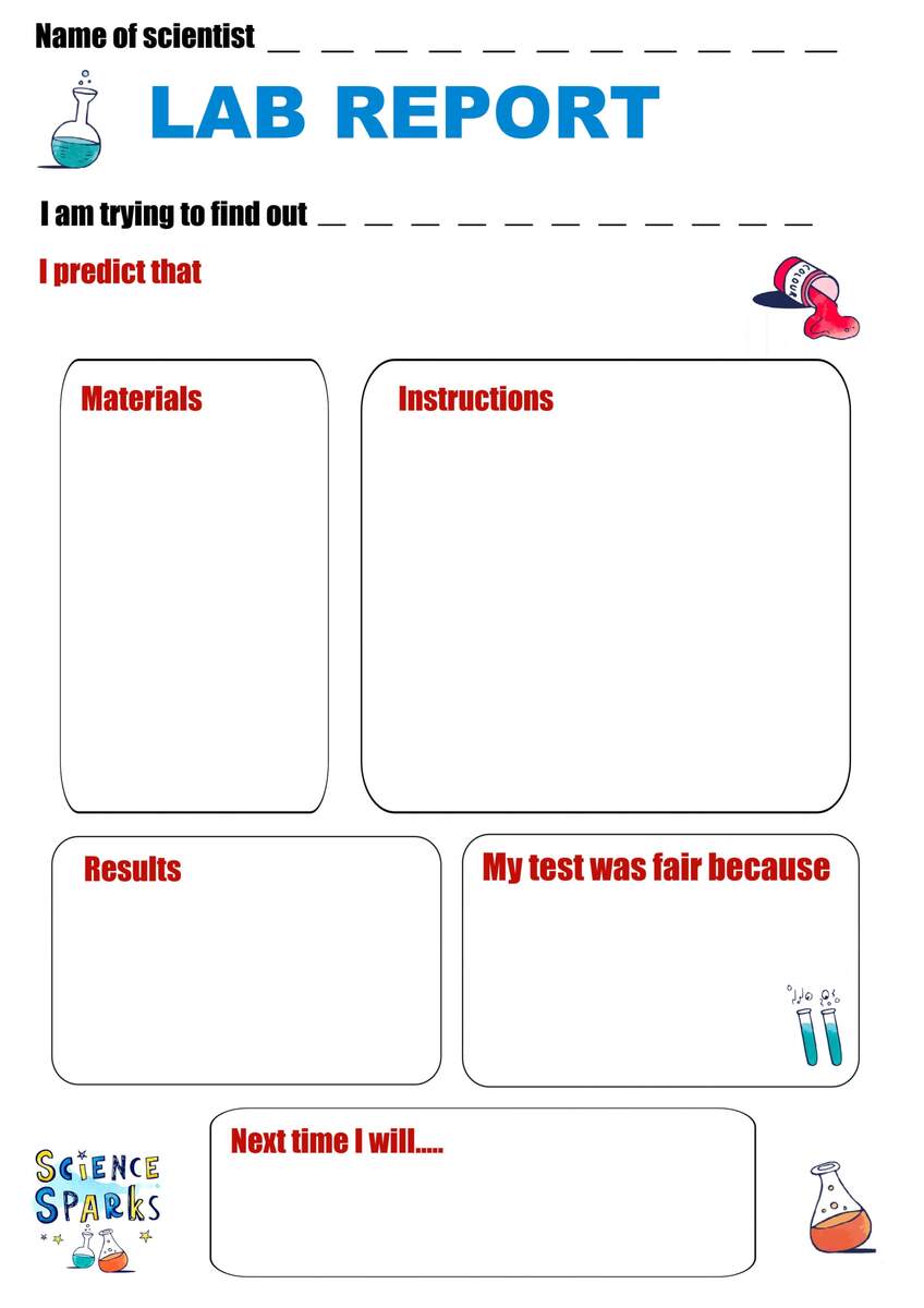 Science Experiment Templates Science Experiment Templates