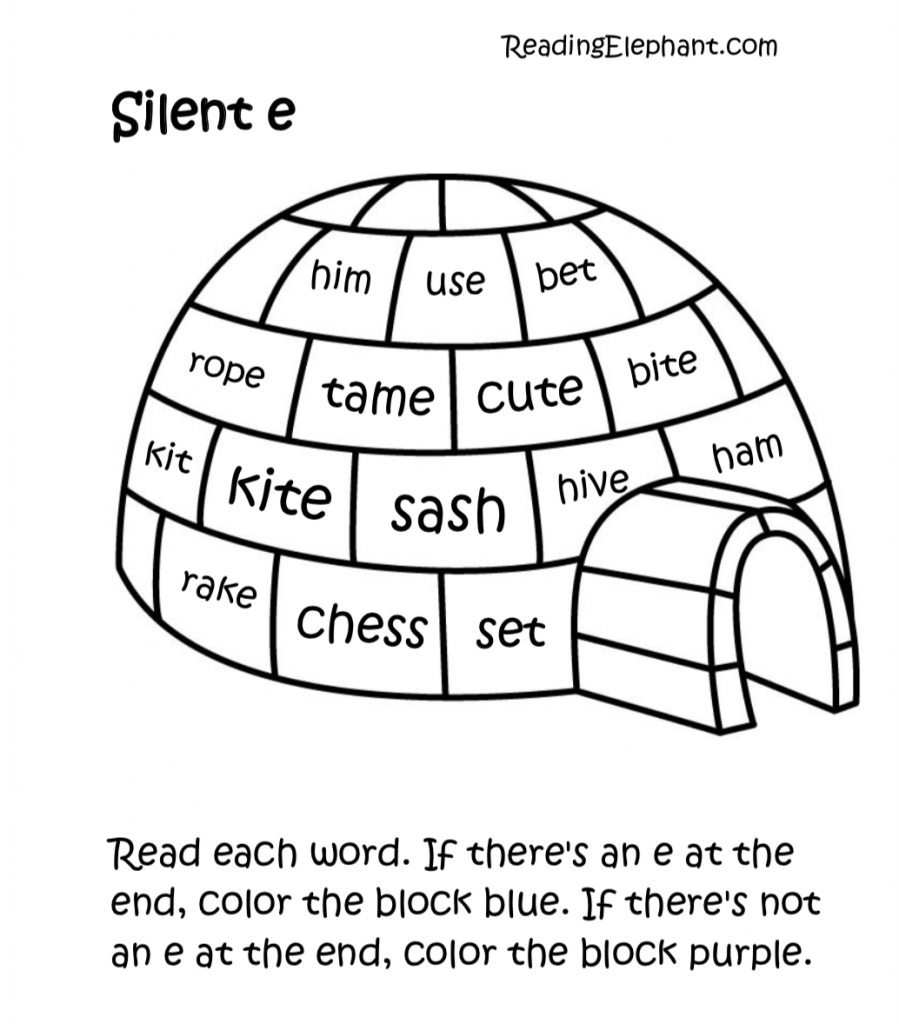 13 Silent E Worksheets Free PDF Printables Teach Prints