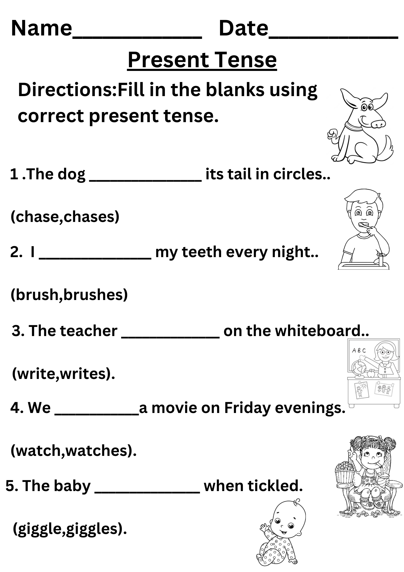 Simple Present Tense Worksheet 3 Free Downloadable Worksheets Present Simple Complete The Sentences Grammar Worksheet Bk2 Printable Pdf Ezpzlearn