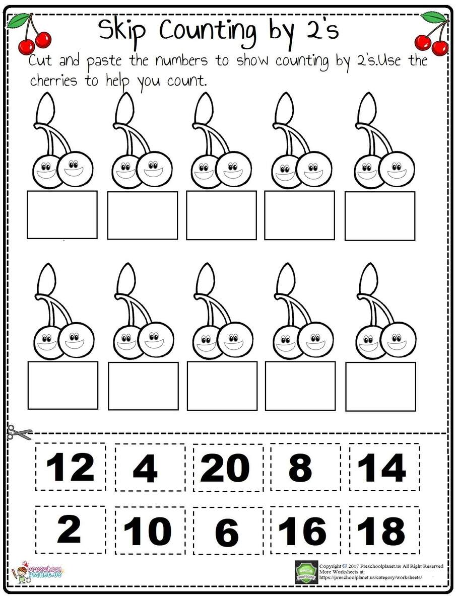 Skip Counting By 2 S Worksheet