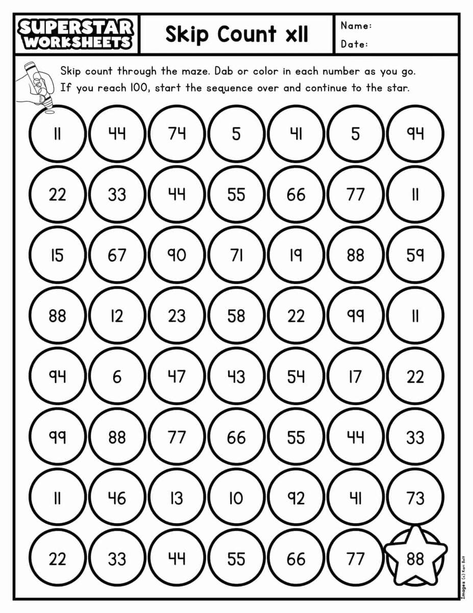 Skip Counting Worksheets Superstar Worksheets Skip Counting Worksheets And Charts Free Printables Lettering SVG Files Tools Apps