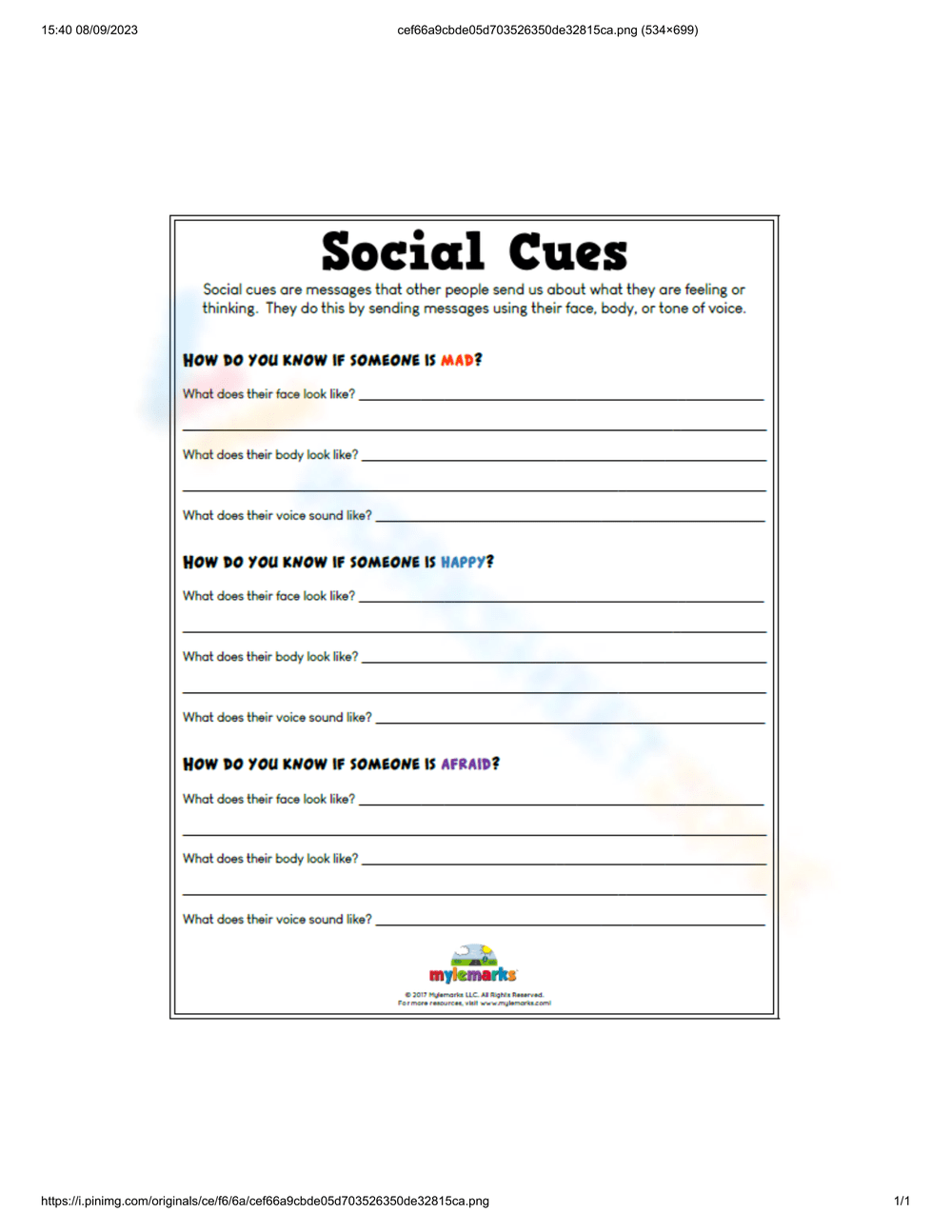 Social Skills For Kids Worksheets Printable FREE DOWNLOADS