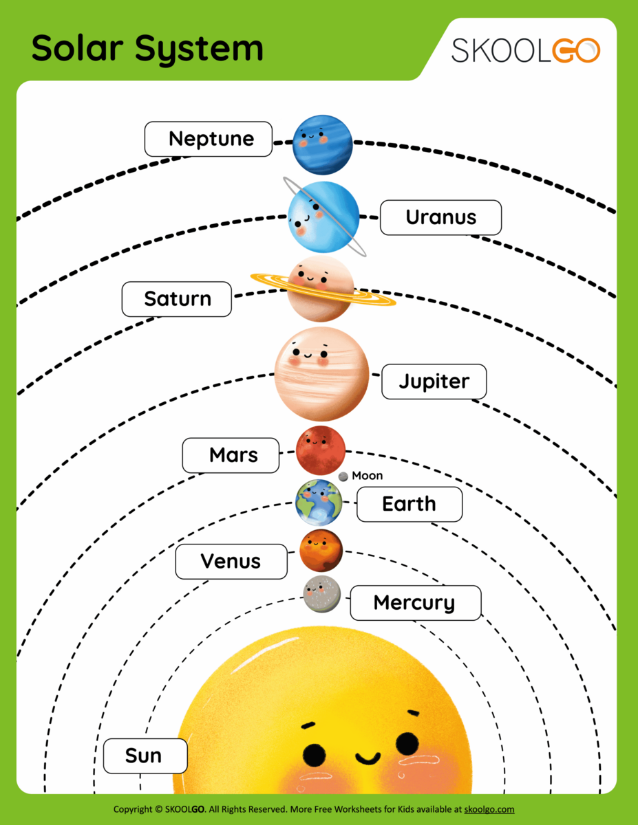 Free Printable Solar System Worksheets For Kids