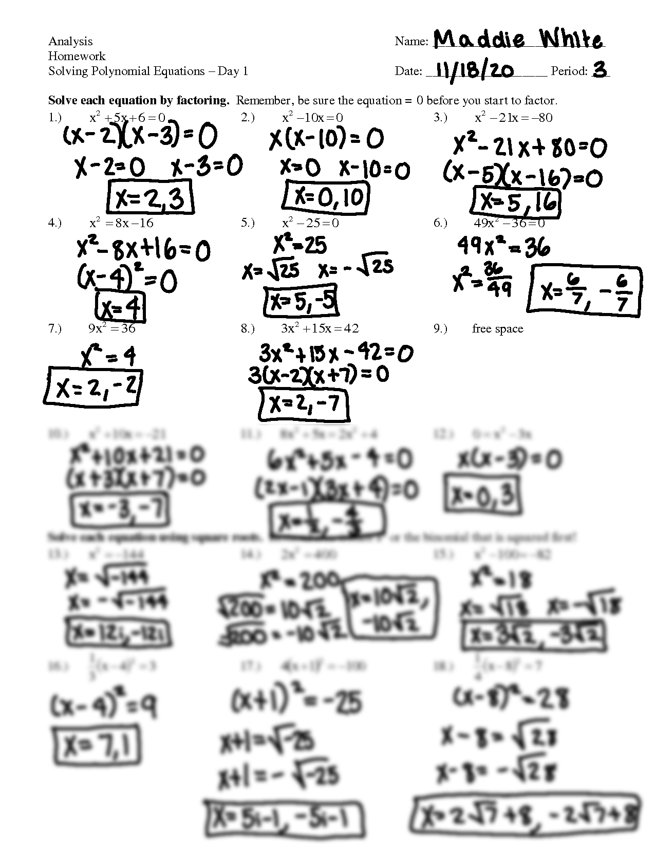 SOLUTION Solving Polynomial Equations Analysis Problem Set Worksheets Library SOLUTION Solving Polynomial Equations Analysis Problem Set Worksheets Library