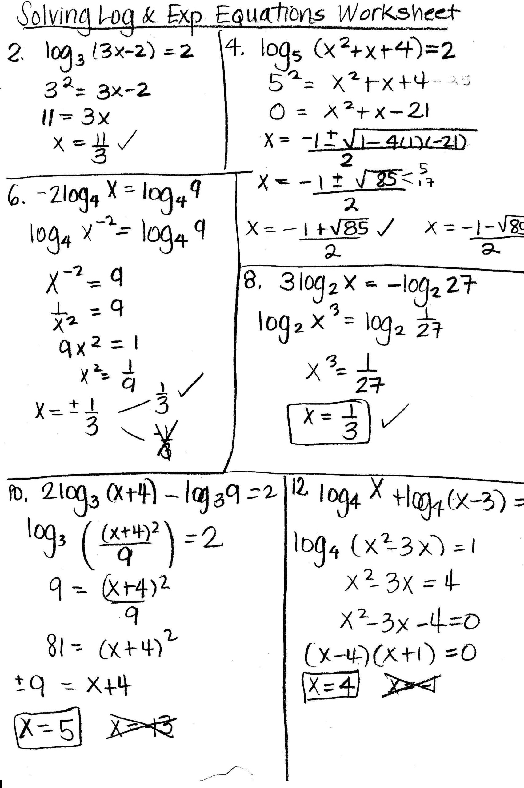 Solving Logarithmic Equations Worksheet Solving Equations Word Worksheets Library Solving Logarithmic Equations Worksheet Solving Equations Word Worksheets Library