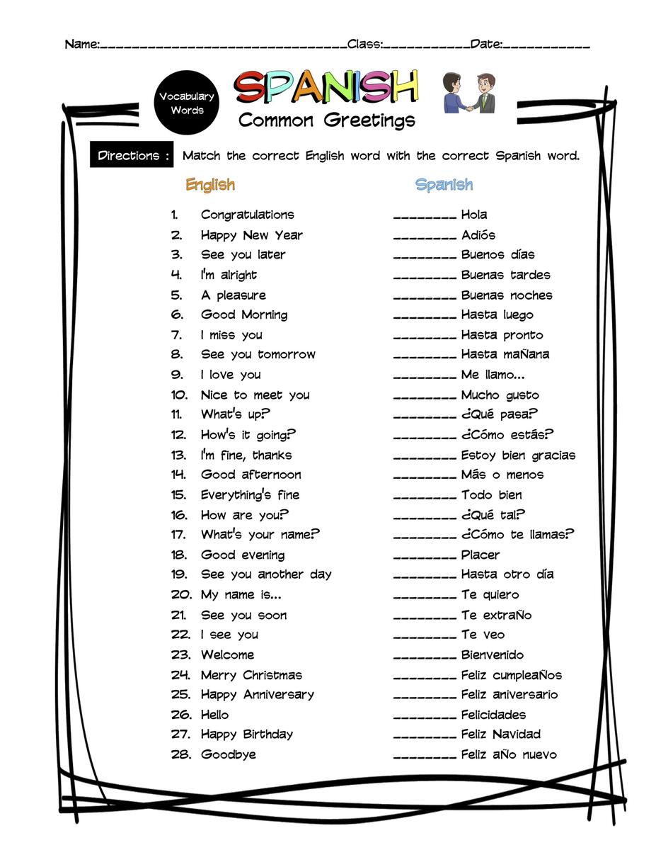 Spanish To English Worksheets Interactive Language Learning Resources English For Spanish Speakers Worksheet Worksheets Library
