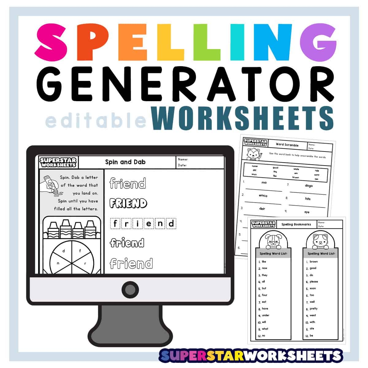Spelling Worksheet Generator Superstar Worksheets Spelling Worksheet Generator Superstar Worksheets