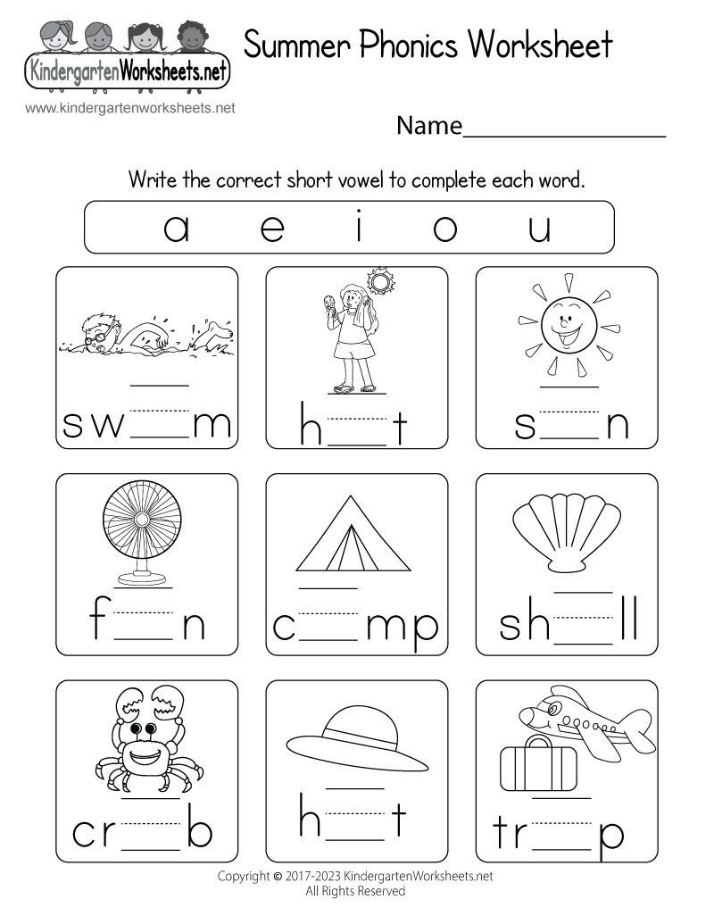 Summer Phonics Worksheet Free Printable Digital PDF Christmas Phonics Worksheet Free Printable Digital PDF