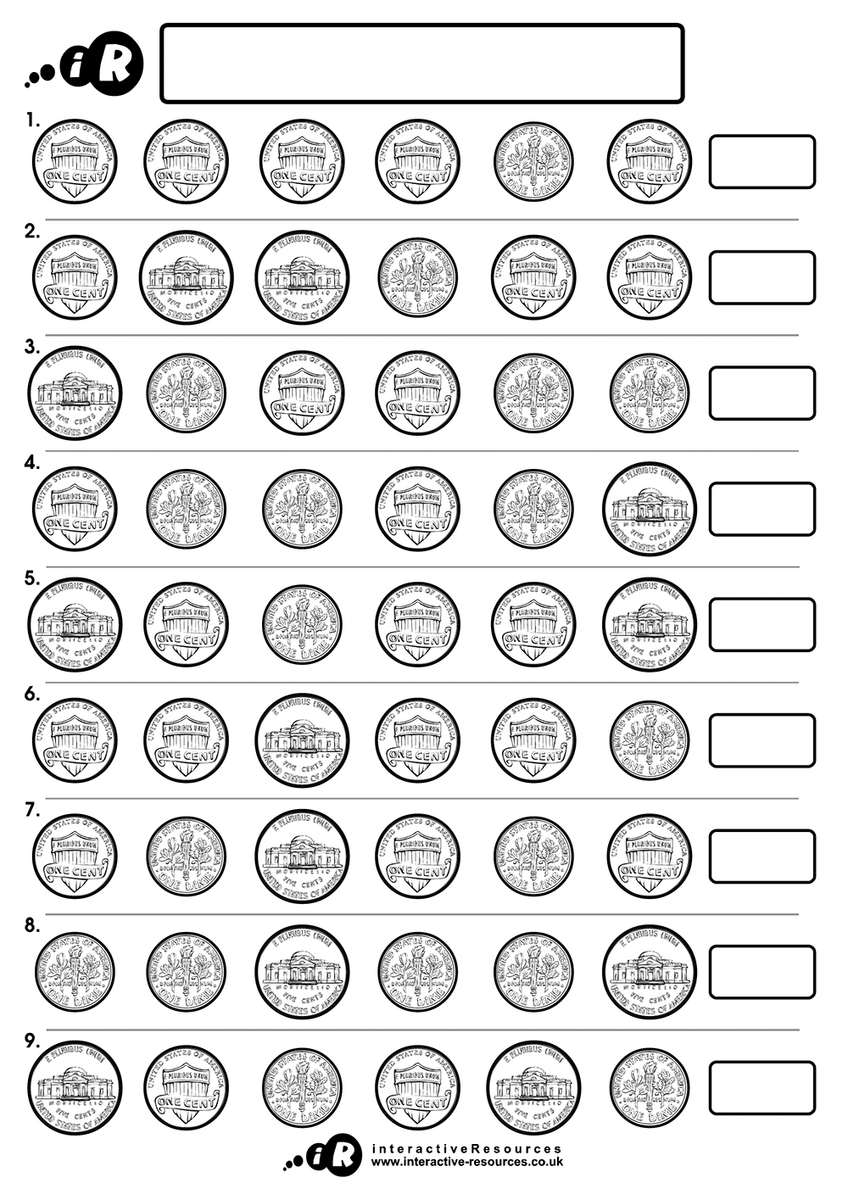 Teaching Money USD US Money Worksheets