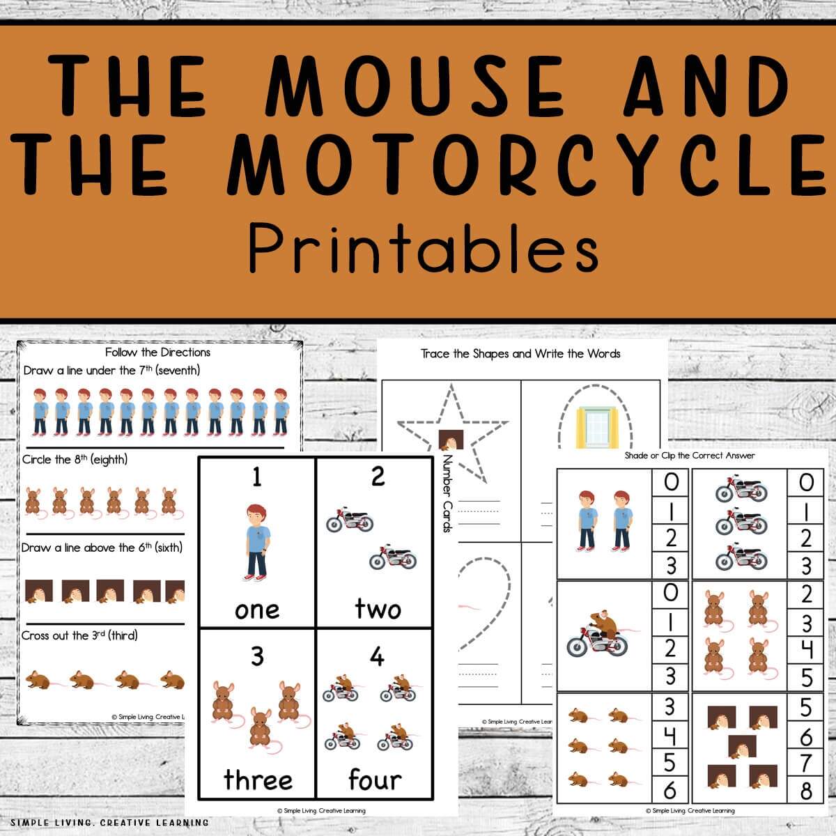 The Mouse And The Motorcycle Printables Simple Living Creative Learning