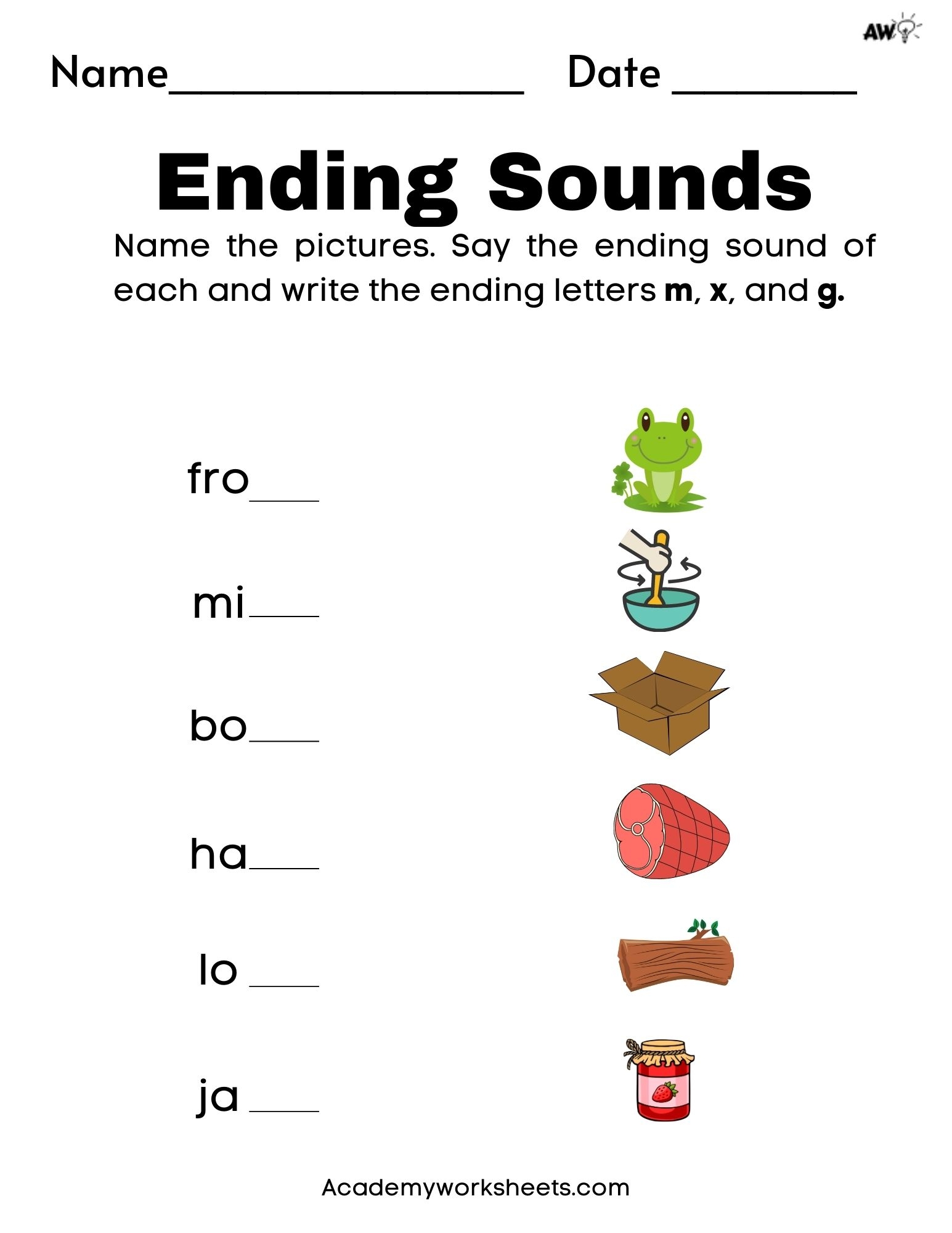 The Ultimate Ending Sounds Worksheets Free Academy Worksheets Worksheets Library The Ultimate Ending Sounds Worksheets Free Academy Worksheets Worksheets Library