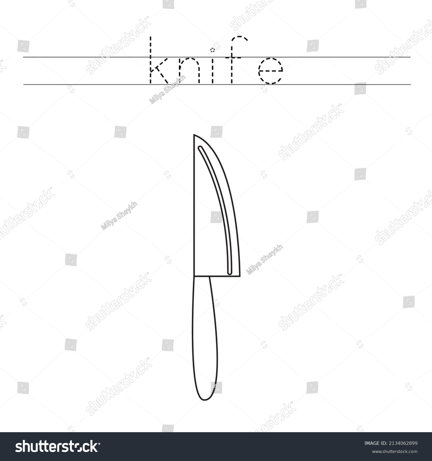 Trace Letters Color Black White Knife Stock Vector Royalty Free 2134062899 Shutterstock Trace Letters Color Black White Knife Stock Vector Royalty Free 2134062899 Shutterstock