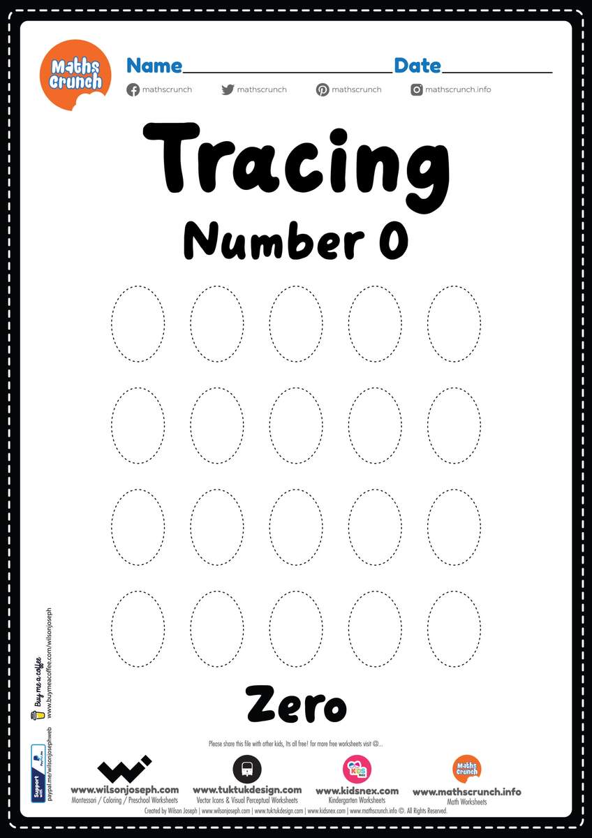 Tracing Number 0 Kindergarten Worksheet Free Printable PDF Tracing Number 0 Kindergarten Worksheet Free Printable PDF