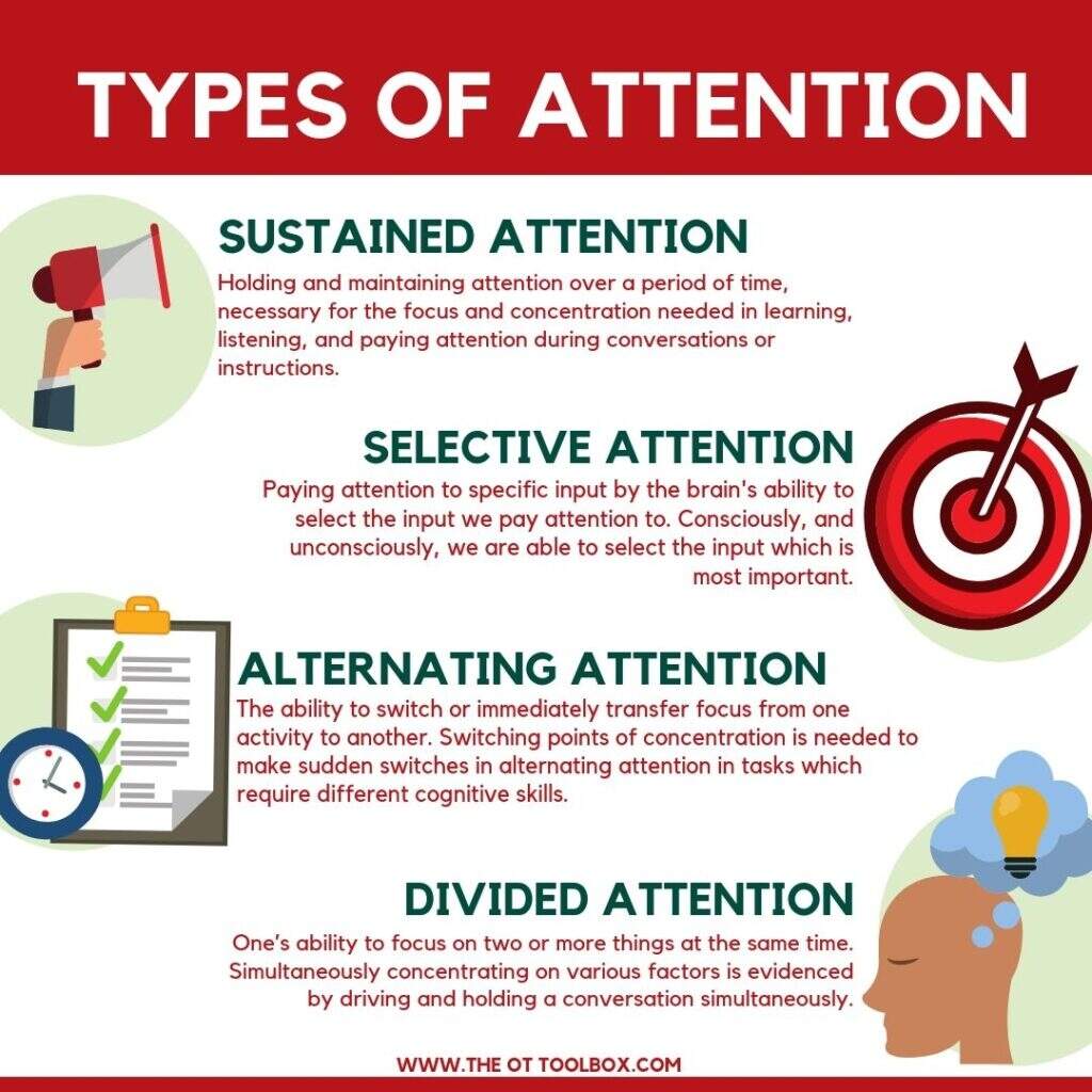 Types Of Attention And Activities For Each Type The OT Toolbox