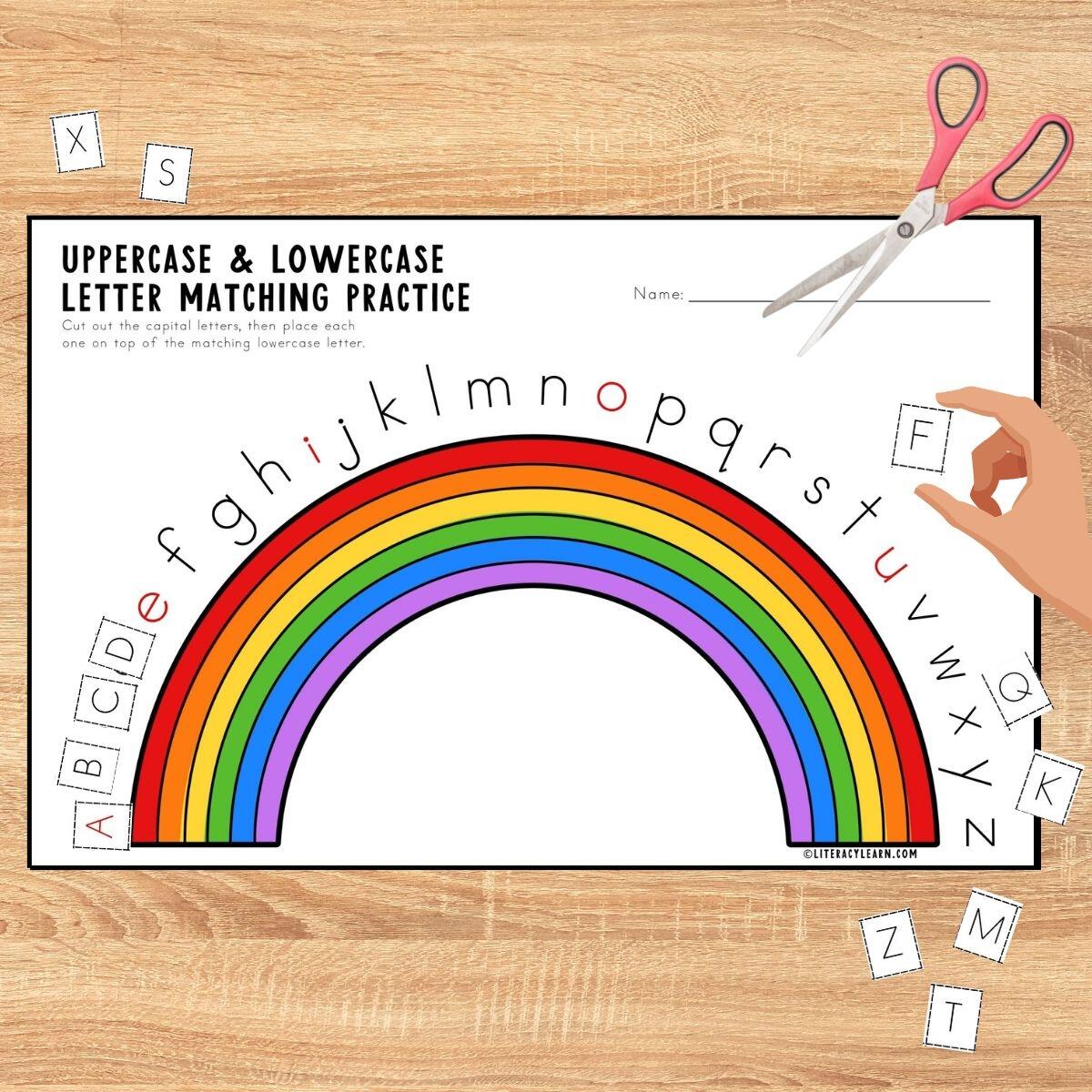 Uppercase Lowercase Letters Practice Worksheet Literacy Learn Uppercase Lowercase Letters Practice Worksheet Literacy Learn