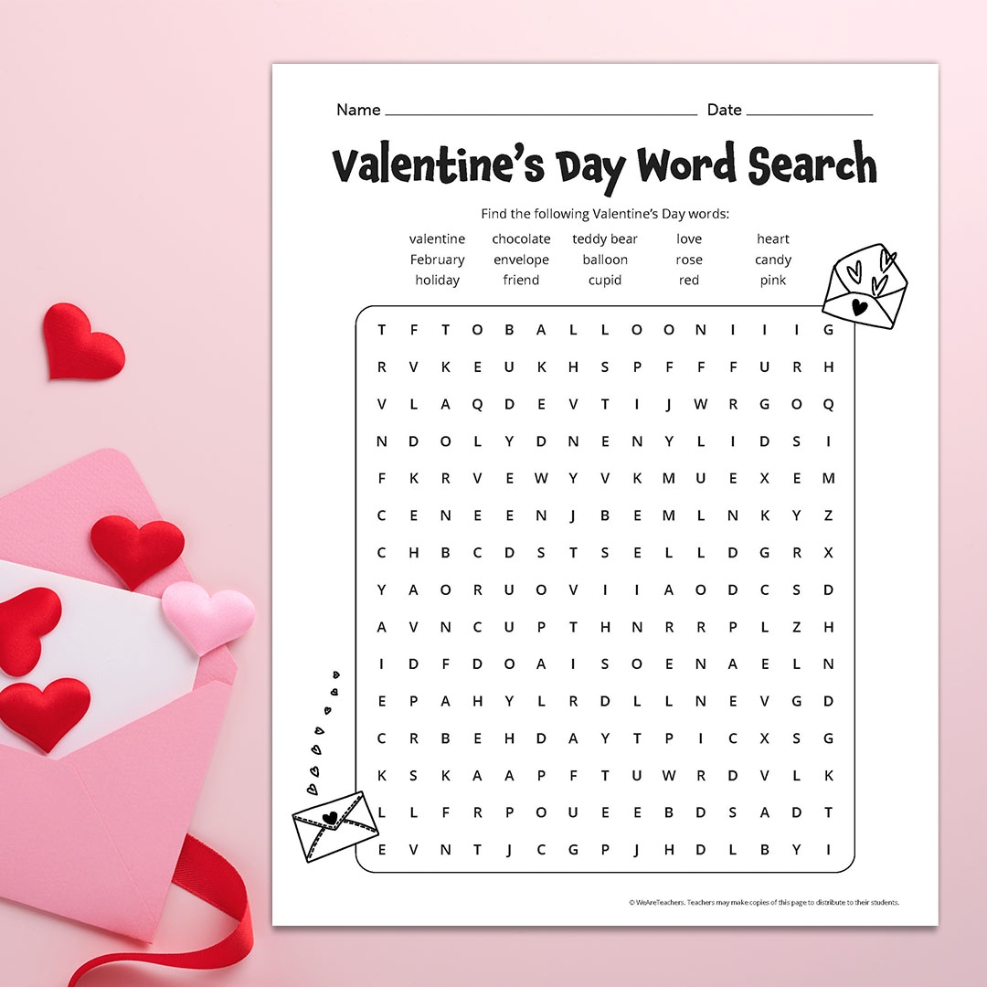 Valentine S Day Word Search Free Printable Answer Key Valentine S Day Reading Comprehension Worksheet Free Printable Digital PDF