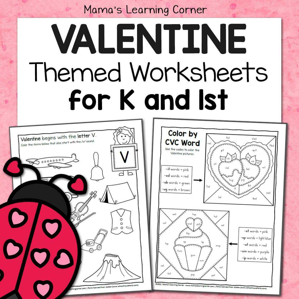 Valentine S Day Worksheets For Kindergarten And First Grade Mamas Learning Corner FREE Valentine S Day 1st Grade Worksheets And Activities No Prep First Grade In My World