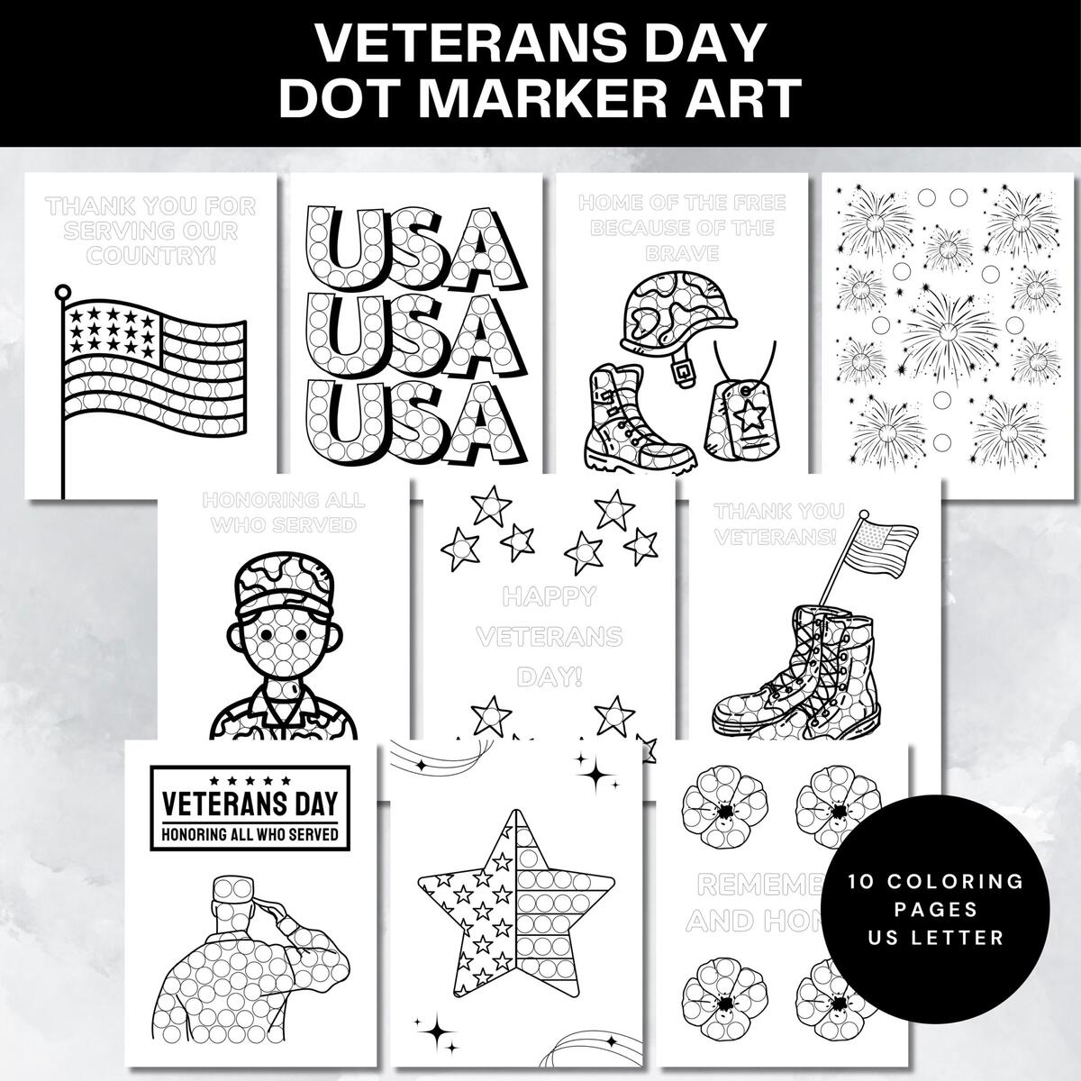 Free Printable Veteran S Day Color By Number Worksheets The Artisan Life