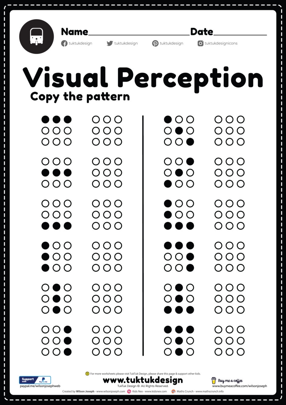 Visual Perceptual Worksheet Free Printable PDF For Kids Visual Perception Activities Free Printables Your Therapy Source