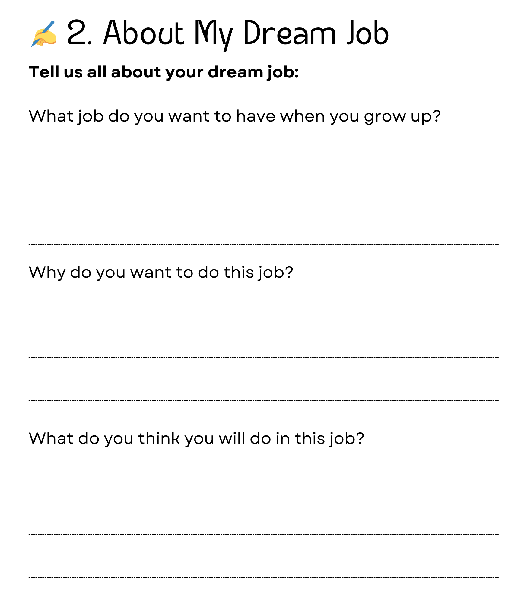 What I Want To Be When I Grow Up Worksheet When I Grow Up Template Printable Made By Teachers What I Want To Be When I Grow Up Worksheet When I Grow Up Template Printable Made By Teachers