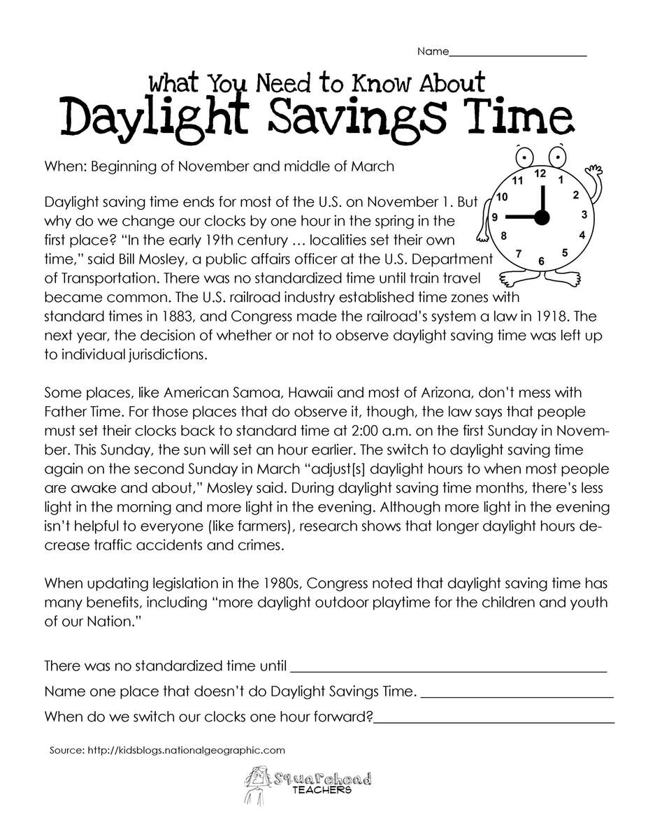 What You Need To Know About Daylight Savings Squarehead Teachers What You Need To Know About Daylight Savings Squarehead Teachers